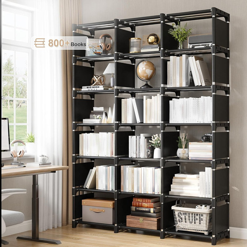 Étagère à livres, organisateur de rangement pour 18 cubes, grandes bibliothèques de bricolage ...