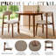 Ensemble de chaises de salle à manger rembourrées Modern 2 pièces avec dossier incurvé et structure en bois massif-400176942