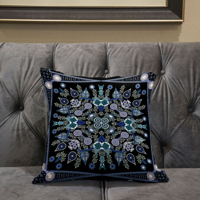 Housse et insert de coussin carré en polyester intérieur / extérieur