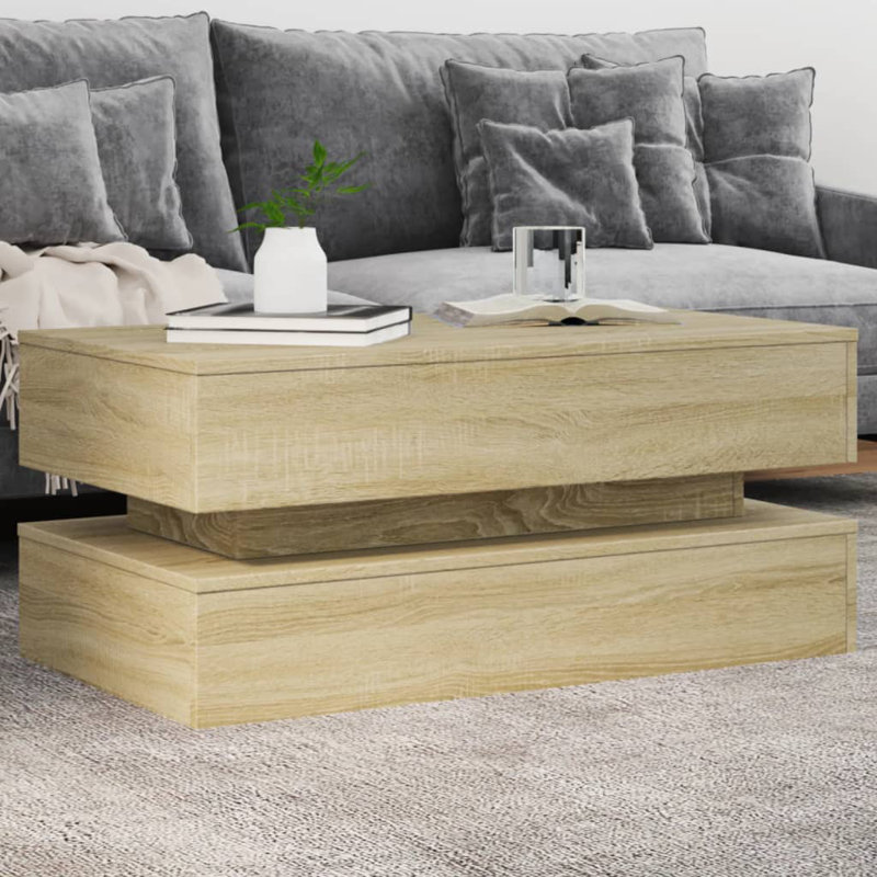 Calixtro Enclosed Coffee Table, Sonoma Oak