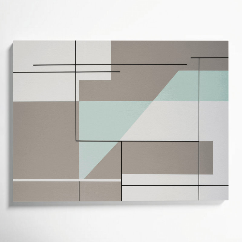 Minimalisme 87, art mural sur toile grise, H 8 po x l 10 po