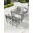 5-Piece HDPE Patio Bar Set, Rectangular Bar Height Table And 4 Adirondack Bar Chairs, All-Season Outdoor Bar Stools Set, Outdoor Bar Table And Chairs Set For Outside, Balcony, Deck-2044217677