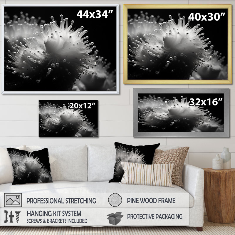 «The Charm Of Pufferfish», reproduction d'art sur toile, Cadre flottant doré, H 12 po x l 20 po x P 1 po