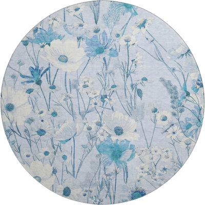 Premium Machine Washable Elize AMF1500 Floral Rug