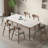 Picture color Rectangular Sintered Stone tabletop Dining Table-111180279