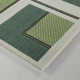 Kamran Rectangle Geometric Machine Woven Polypropylene Indoor / Outdoor Area Rug in Green/Gray