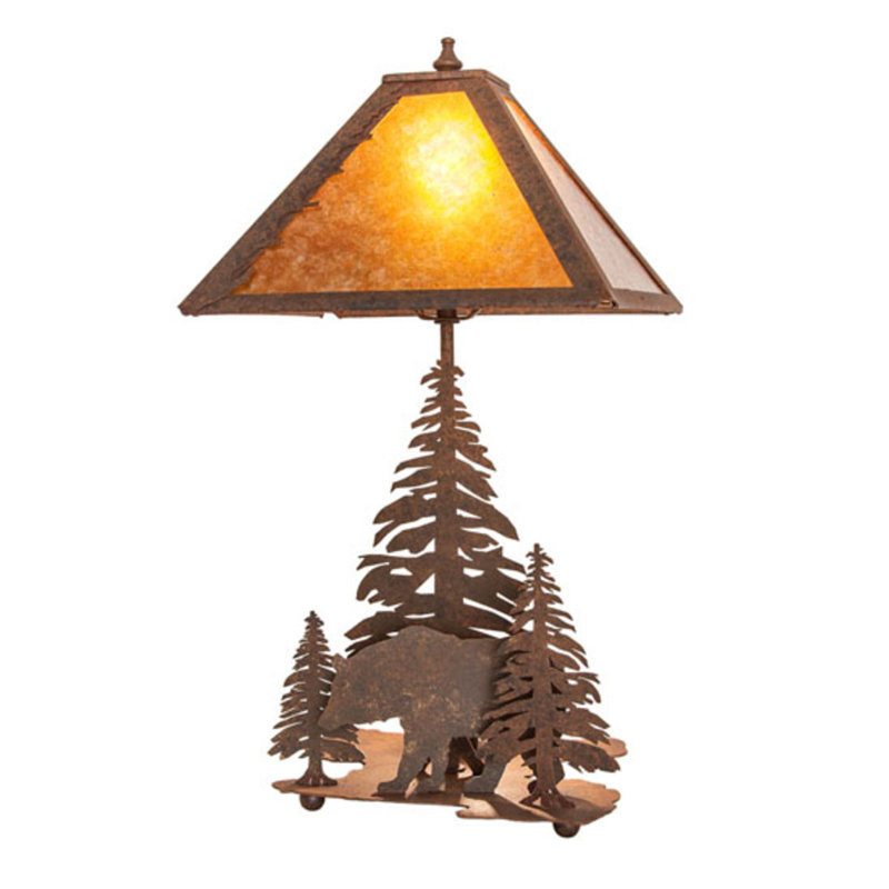 21" High Lone Bear Table Lamp
