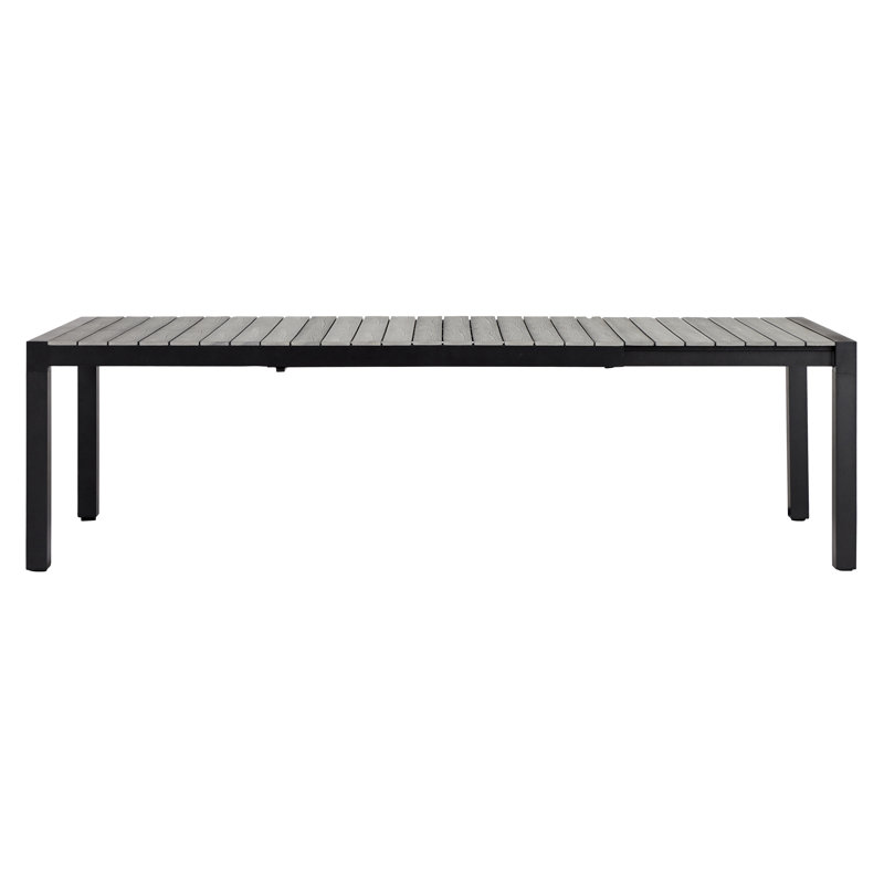 College 8 - Person Patio Dining Set with Extendable Rectangular Table, Grey