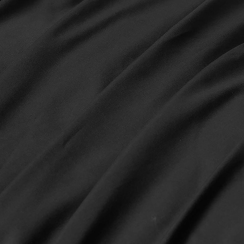 Ensemble de housse de couette 3 pièces Lavanya, Housse de couette pour grand lit et 2 taies décor, Noir