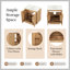 Meuble-lavabo 30 po avec lavabo, armoire de salle de bain multifonctionnelle avec portes et tiroir, panneau de fibres à densité moyenne, naturel