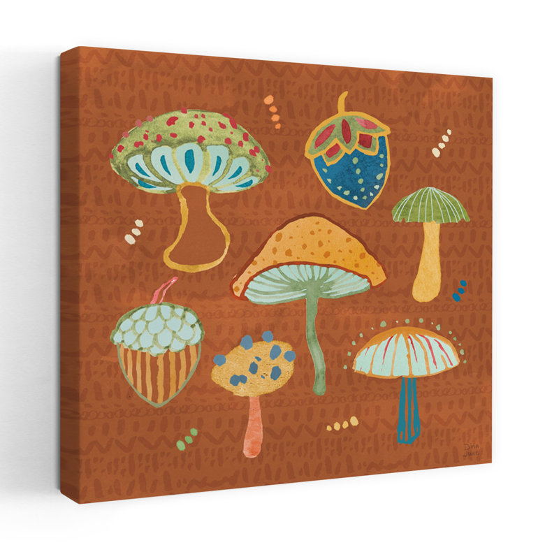 Harvest Whimsy IV, art fantaisiste abstrait d'automne, H 18 po x l 18 po