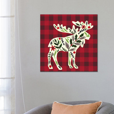 Cozy Christmas Cabin I 1 Piece Wrapped Canvas Painting
