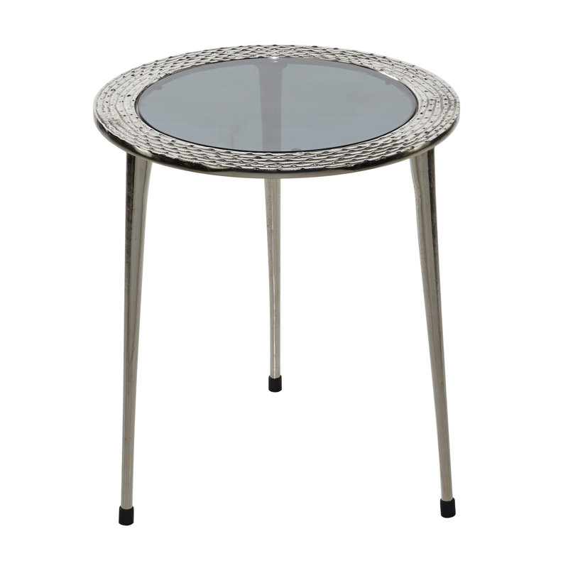 Glass Top End Table
