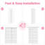 Portes de garde-robe coulissantes 80 po à 5 panneaux en MDF blanc avec quincaillerie et poignées (assemblage requis)-104332706