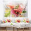 Tapisserie design rose et rouge Floral-28483407