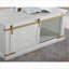 Table basse rustique blanche antique avec tablettes ouvertes et tiroir pour le salon, rangement élégant