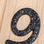 8.7cm H Iron House Number
