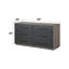 Commode double 6 tiroirs Debi