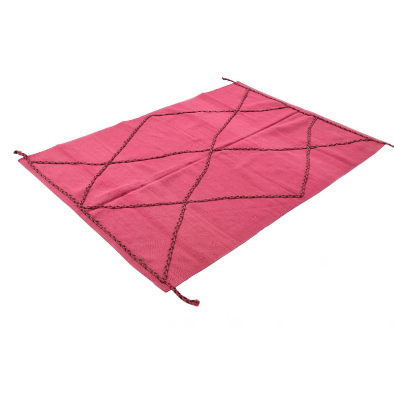 Tapis rose 4 pi 6 po x 6 pi 6 po Pinson