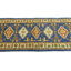 Tapis bleu / brun