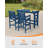 HDPE Outdoor Bar Table, 41" Rectangular Patio Bar Tables, Outdoor Counter Height Table Adirondack Patio Bar Height Table, HDPE Outside Pub Tables for Outside, Balcony, Deck, Poolside-982562139
