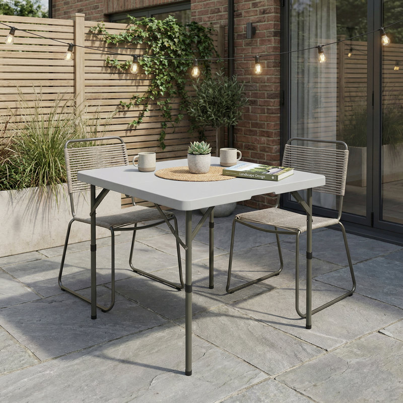 Square Metal Outdoor Camping Table , 86cm cm W 86cm cm D