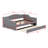 Upholstered Daybed With LED Belt And Trundle-1663821394