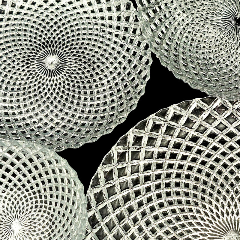 Vaisselle en verre doré Pina, Doré, 24