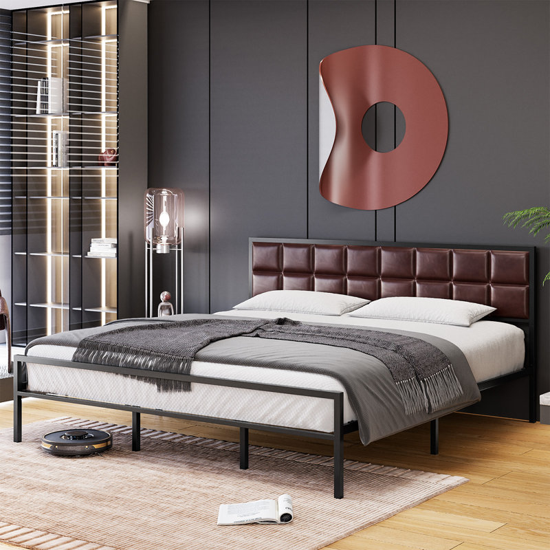 Euanthe Upholstered Bed, White, King