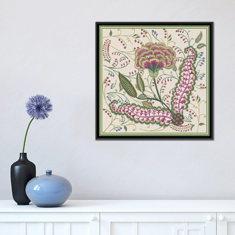 «Chintz Composition I» par Melissa Wang, reproduction sur toile tendue sur châssis, H 18 po x l 18 po x P 1,5 po