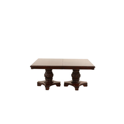 Table de salle à manger à piédestal extensible Jaceynni