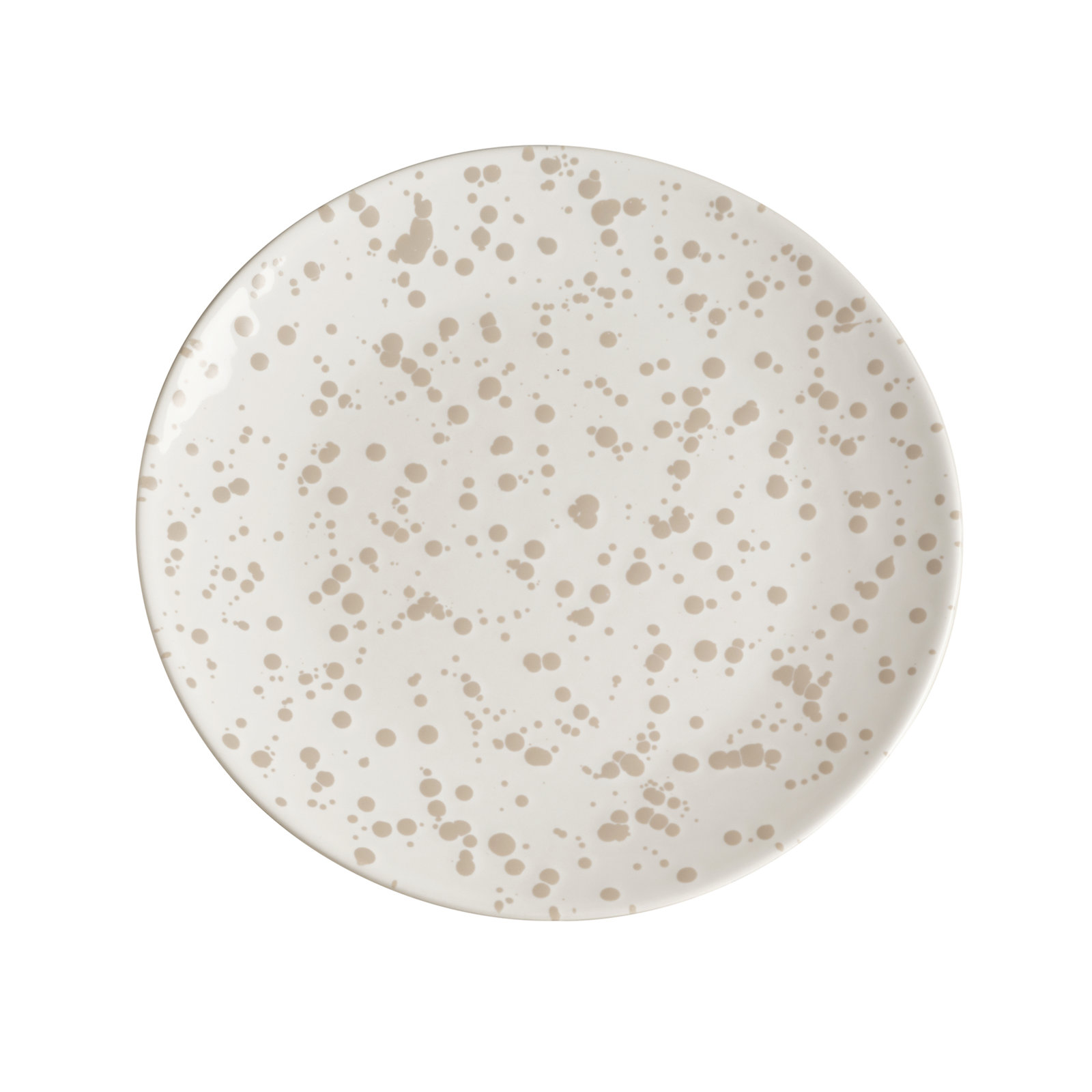 Year & Day Splatter Big Plates, Beige