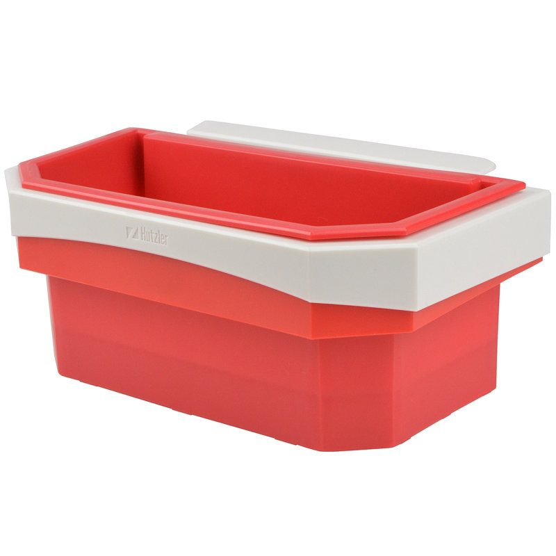 Red Plastic Countertop Waste Basket with Suction Options