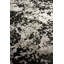 Odyssey Post Modern Organic Abstract Black Silver Hand-Knotted Wool/Silk Luxury Area Rug / Rug-56969914
