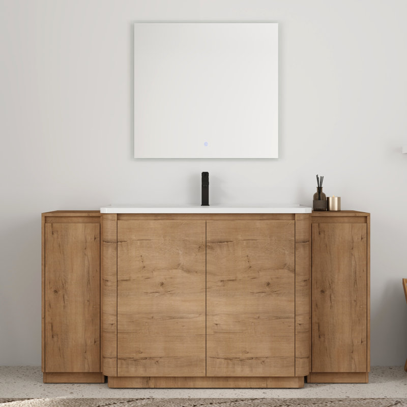 64'' Single Bathroom Vanity with Ceramic Top, 64''