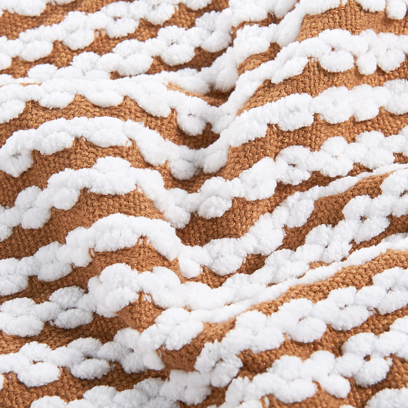 Knitted Throw Blanket, Camel