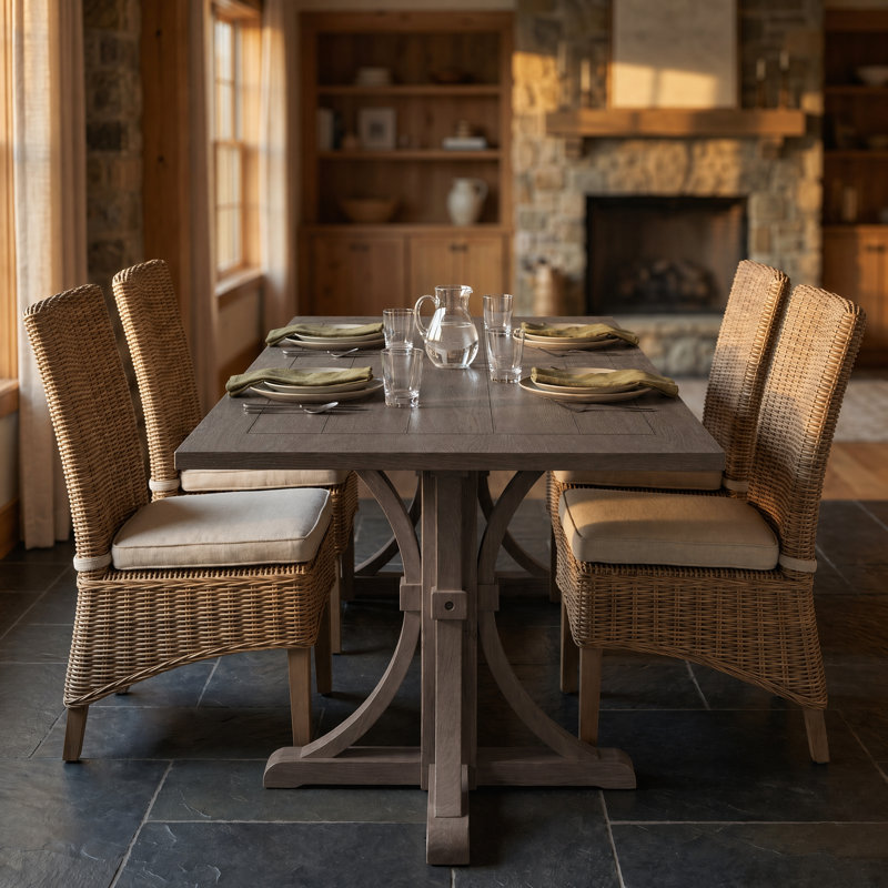 60-Inch Solid Wood Dining Table for 4-6, Espresso