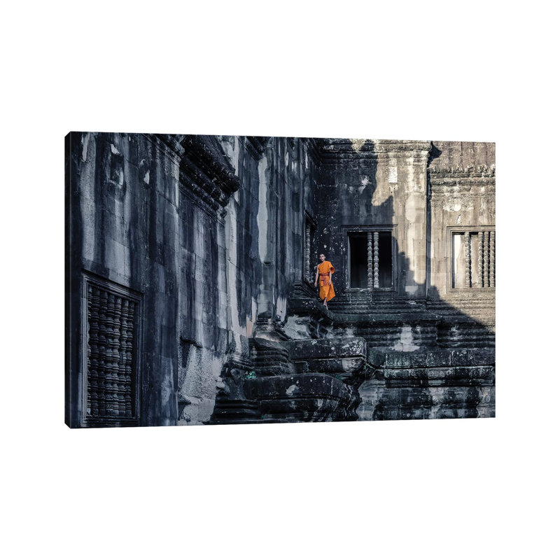 The Young Monk by Gloria Salgado Gispert - Gallery-Wrapped Canvas Giclée on Canvas, Wrapped Canvas