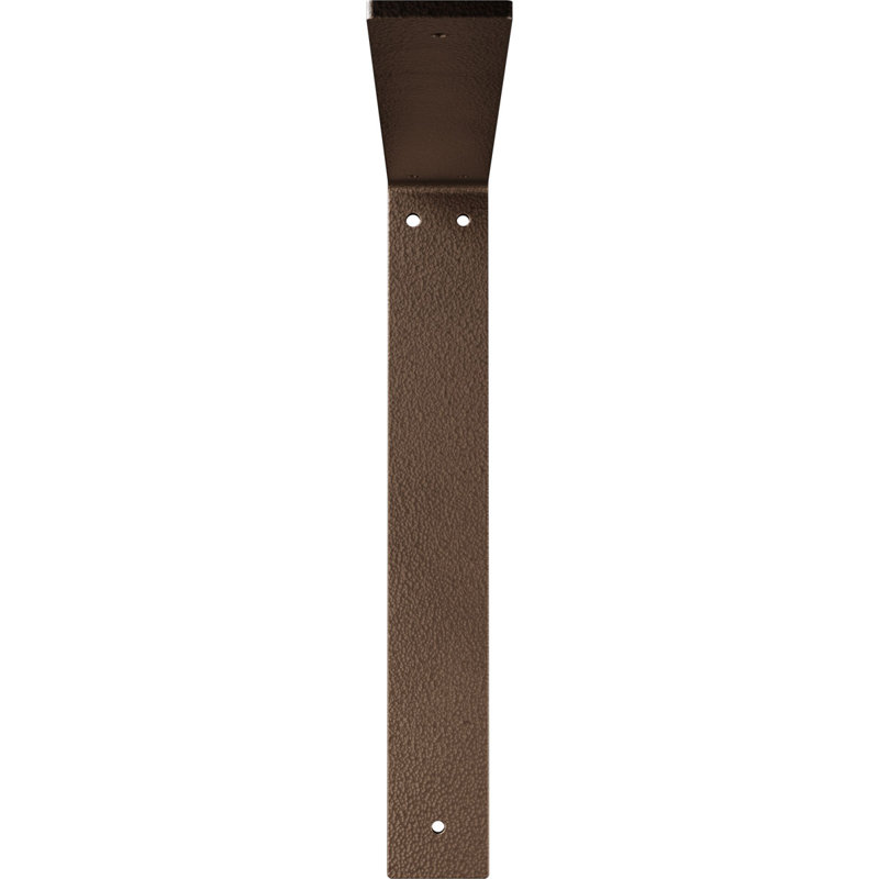 2"W x 14"D x 14"H Hamilton Steel Bracket, Hammered Dark Bronze, Hammered Dark Bronze, 14" H x 2" W x 14" D