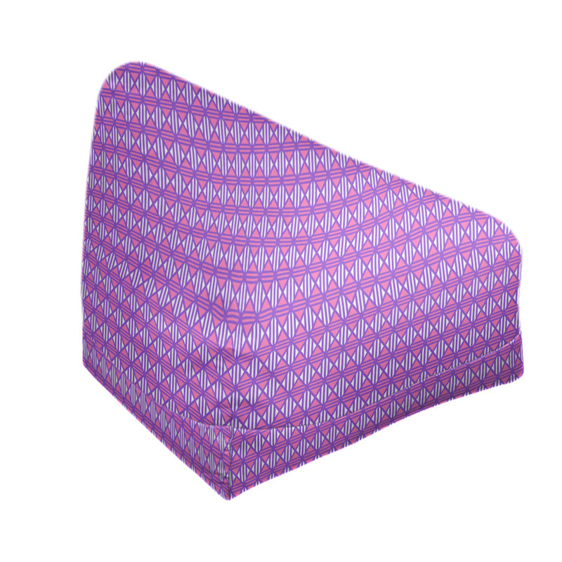 Petite chaise à sacs à billes & Leffel, Pas de bourre, Mauve / rose, H 86 po x L 2 po x P 43 po