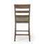 Tabourets de comptoir en bois rembourrés Farmhouse, ensemble de 2
