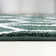 Tapis vert / blanc Mashawna