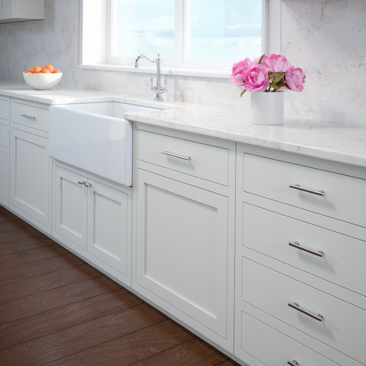 Flynn Bar Cabinet Pull, Chrome, 5 1/2"