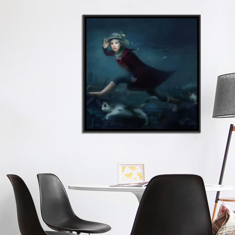 « felidae », impression sur toile, H 37 po x l 37 po x P 1,5 po, Toile avec cadre noir