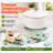 Tempered Glass 8 Inch Diameter Round Trivet Serving Board