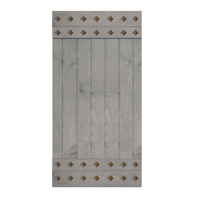 84'' Solid Wood Paneled Matte without Installation Hardware Kit Barn Door