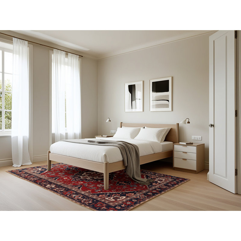 Tapis brun lavable à la machine, Rectangle 5 pi x 7 pi