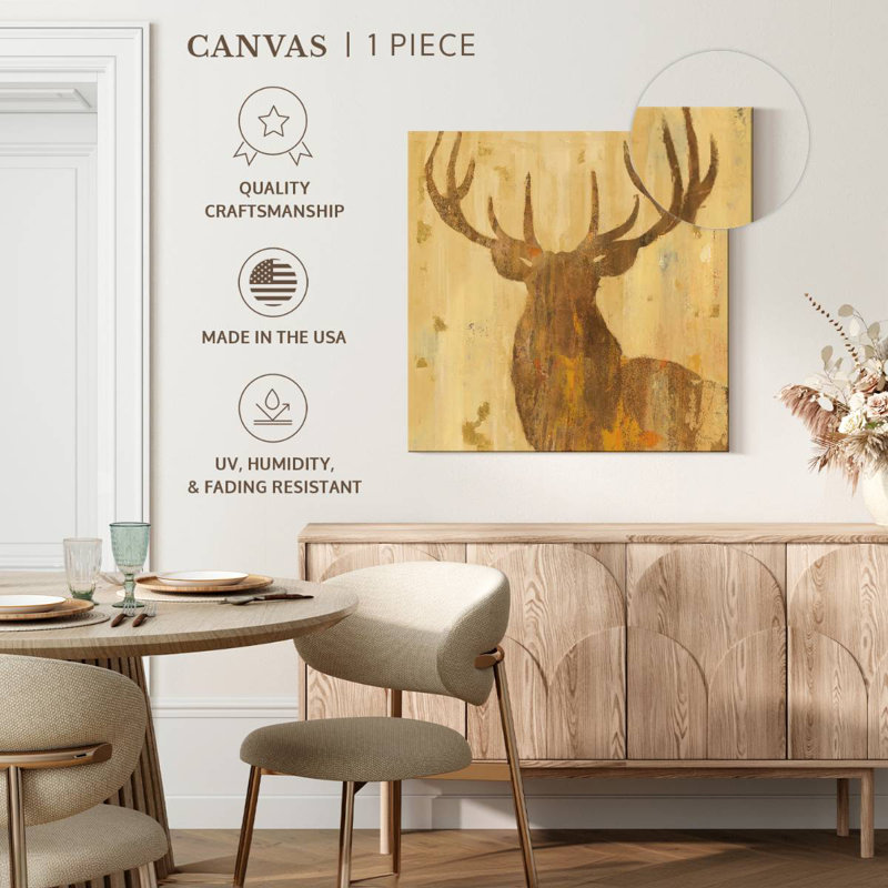 Brampt Golden Antlers I, 10'' H x 10'' W