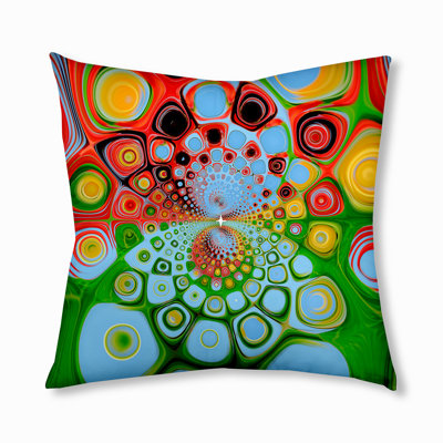 Abstract Reversible Throw Pillow