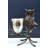 13" Handcrafted Iron Owl Candle Holder – Rustic Woodland Pillar Stand with Ruby Red Eyes